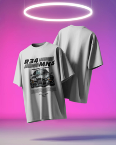 R34 vs MK4 Oversized T-shirt